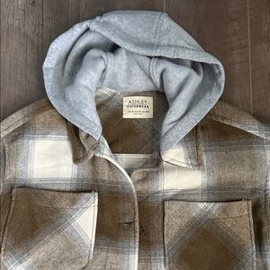 Ashley By 26 International Gray Plaid Jacket